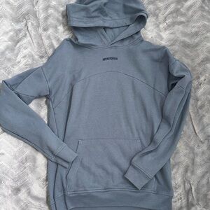 Size 15/16 boys Abercrombie blueish/gray hoodie. Great condition